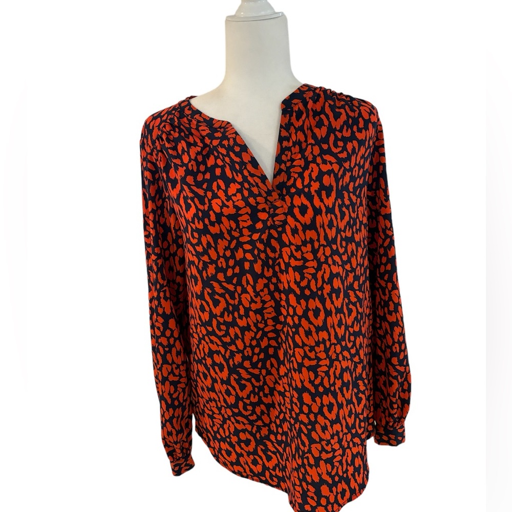 Red and blue blouse Size Medium